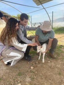 Schüler auf der Farm von Wahat al-Farah